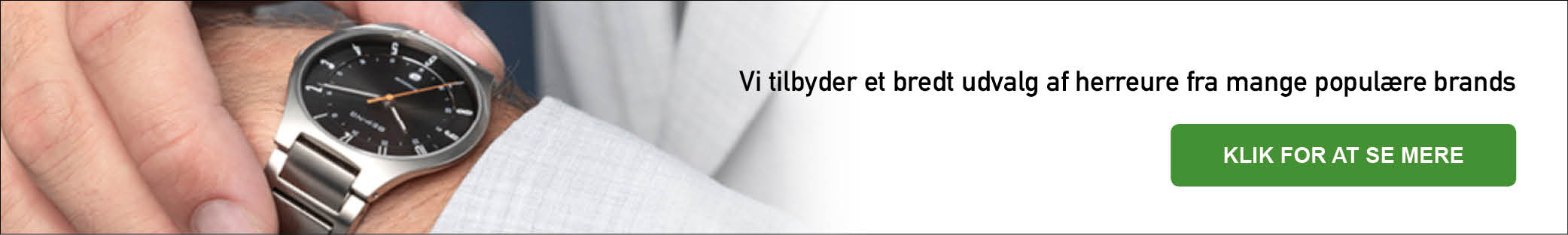 Se hele vores udvalg af ure til mænd fra de kendte internationale brands